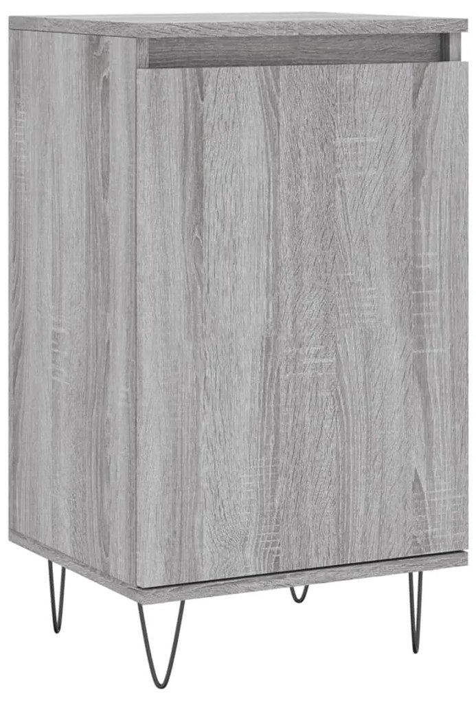 Aparadores 2 pcs 40x35x70 cm derivados madeira cinzento sonoma
