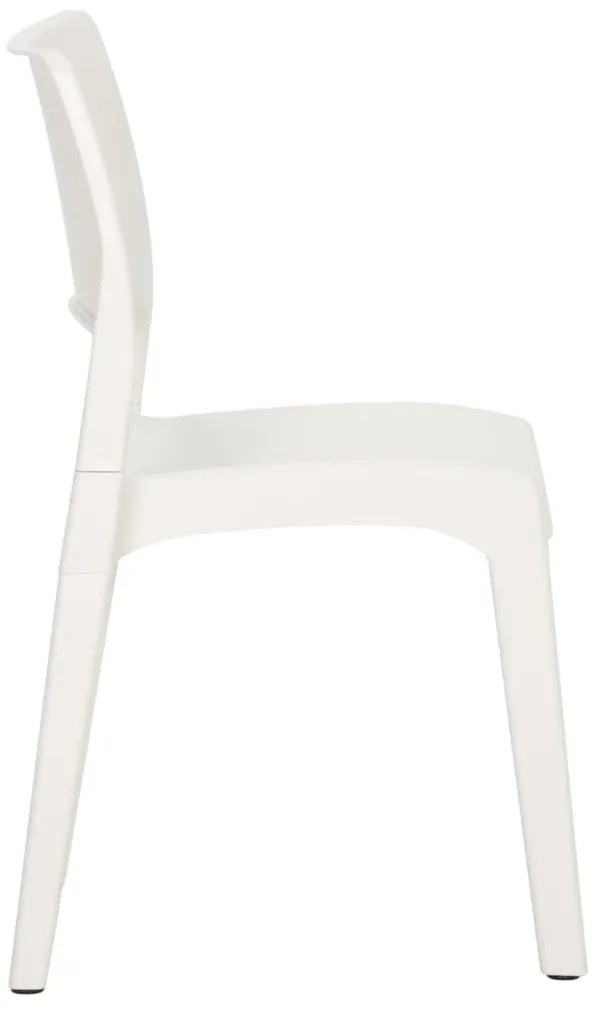 Cadeiras de jardim 2 pcs polipropileno branco