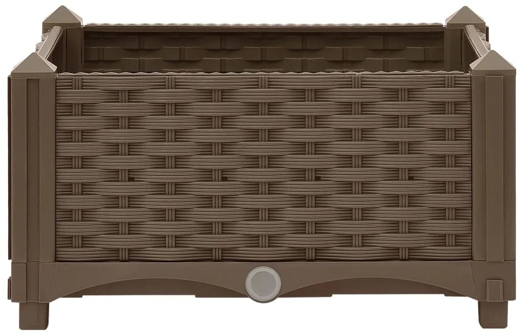 Canteiro elevado 40x40x23 cm polipropileno