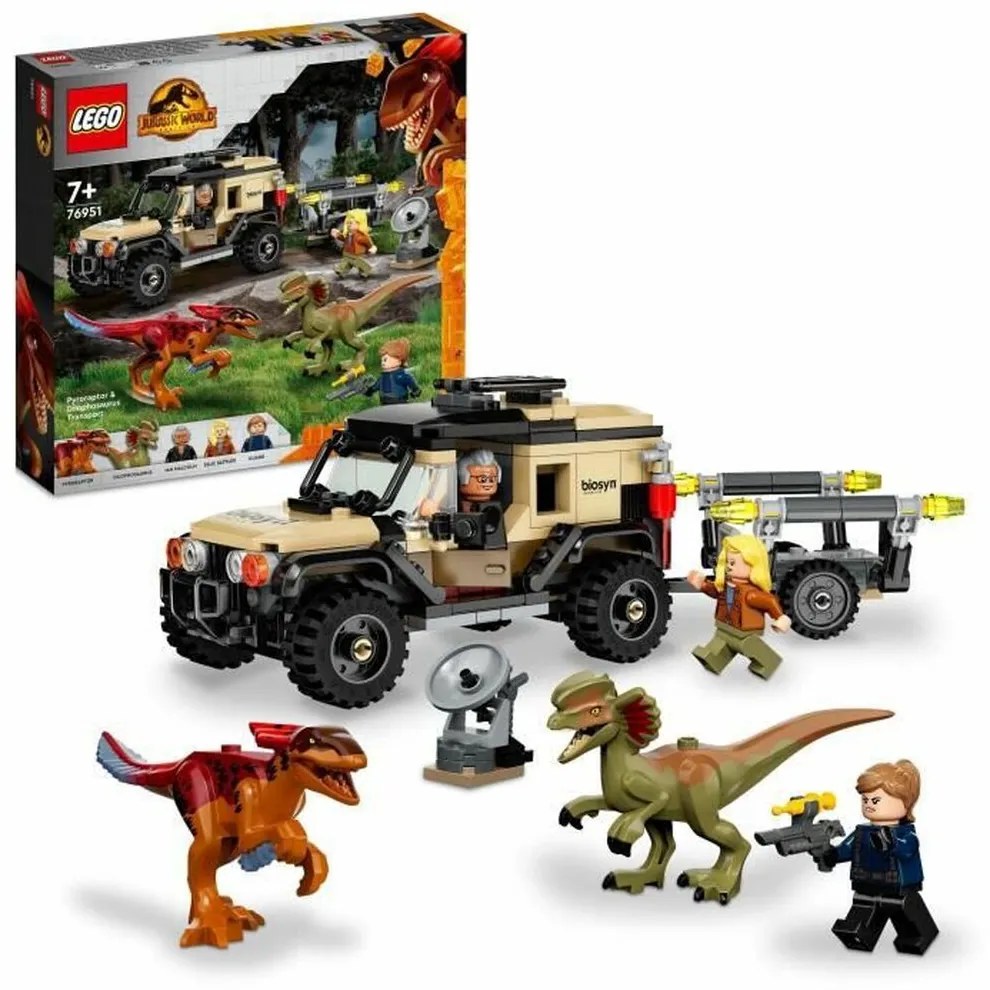 Playset Lego 76951 Jurassic World Transport Of Pyroraptor And Dilophosaurus