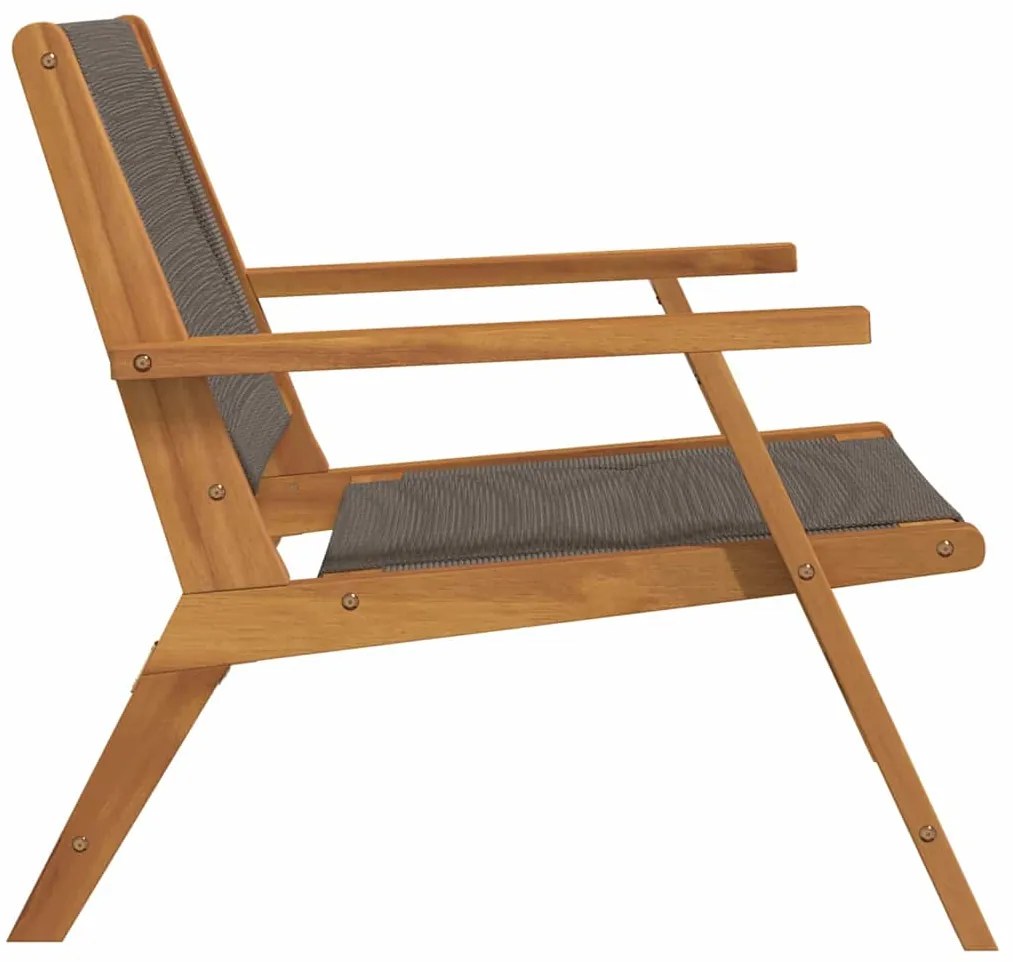 Cadeiras de Jardim 2 pcs Cinzas 67x78x73 cm em Madeira Sólida de Acáci