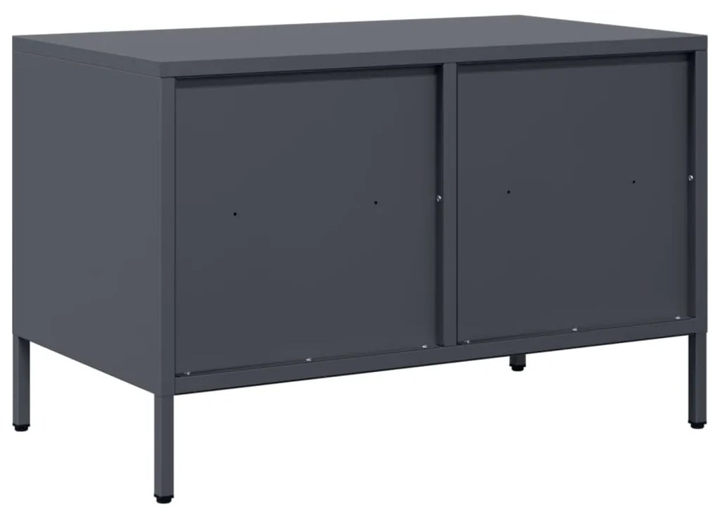 Móvel de TV 68x39x43,5 cm aço laminado a frio antracite