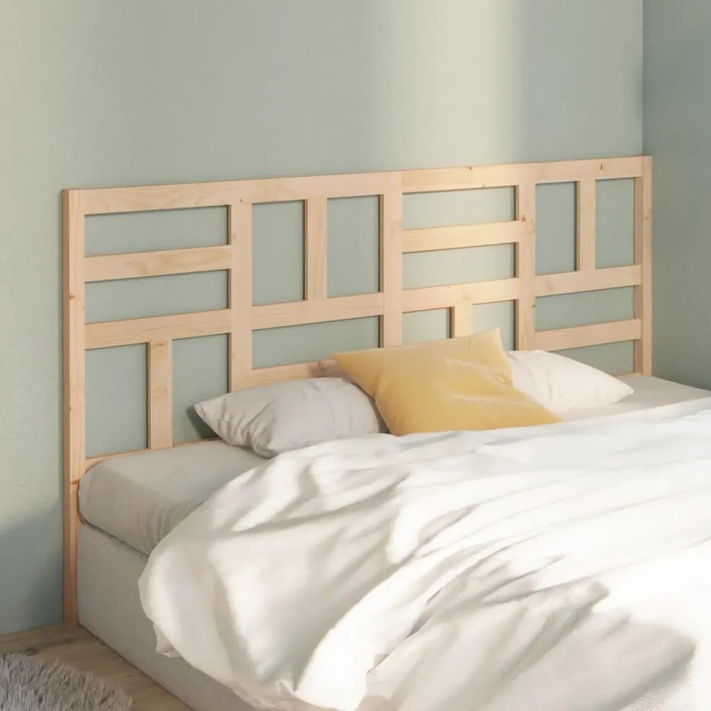 vidaXL Cabeceira de cama 206x4x104 cm pinho maciço