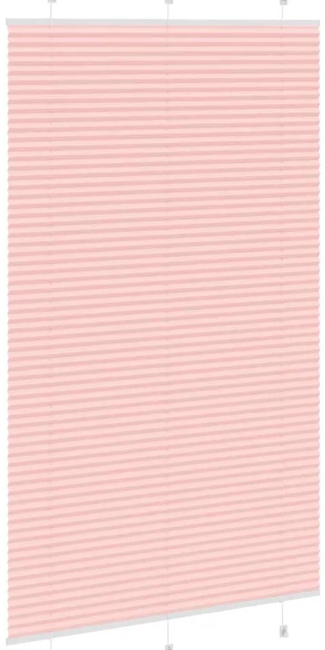 Rosa Plissada Cega 120x200 cm Largura Tecido 119,4cm Poliéster