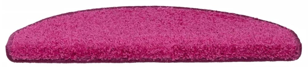 Tapete/carpete para degraus 15 pcs 65x21x4 cm rosa