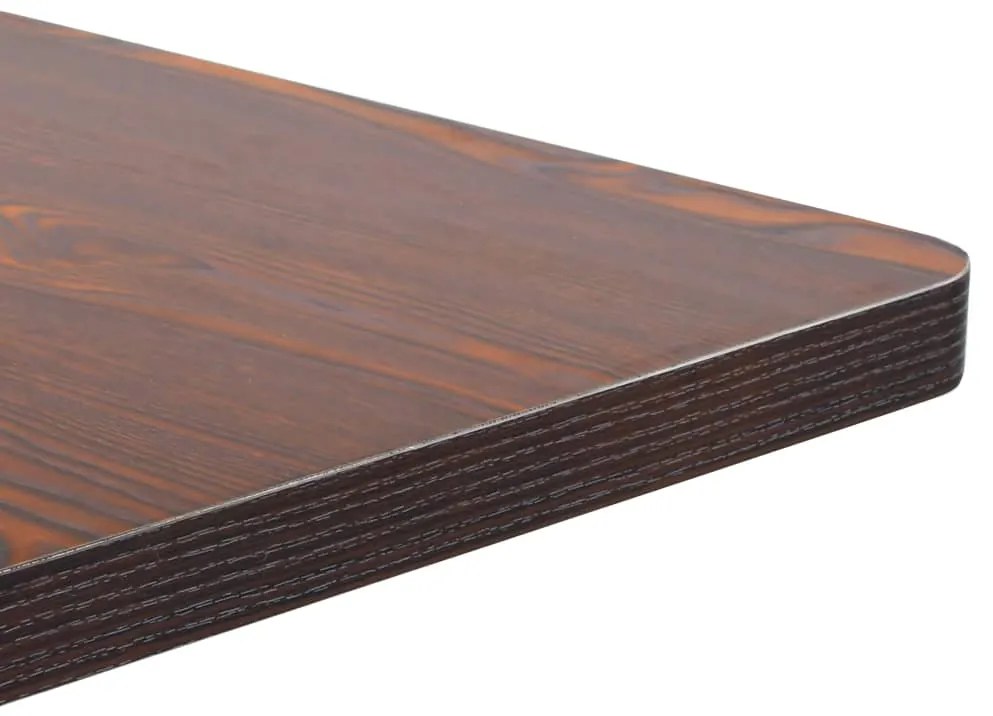 Mesa bistrô 50x50 cm MDF castanho-escuro