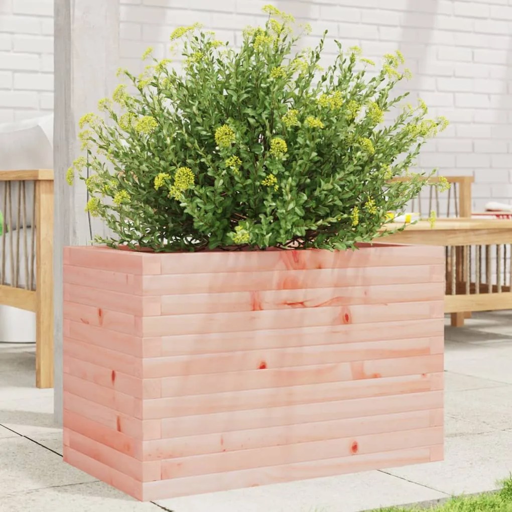 vidaXL Vaso/floreira de jardim 70x40x45,5 cm madeira de douglas maciça