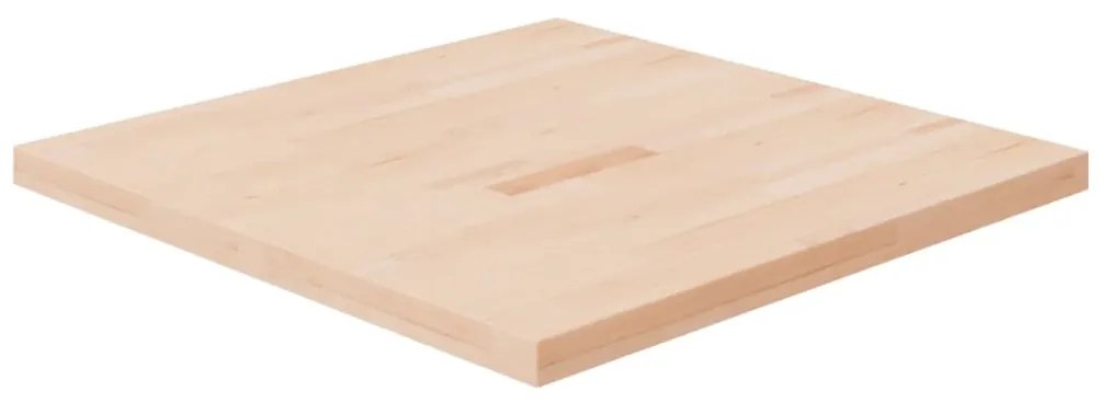 Tampo de mesa quadrado 80x80x4 cm carvalho maciço não tratado