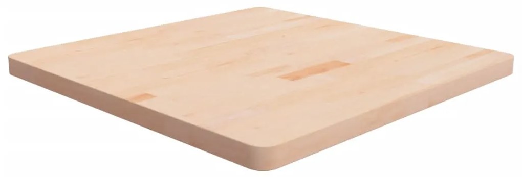 vidaXL Tampo de mesa quadrado 80x80x4 cm carvalho maciço não tratado