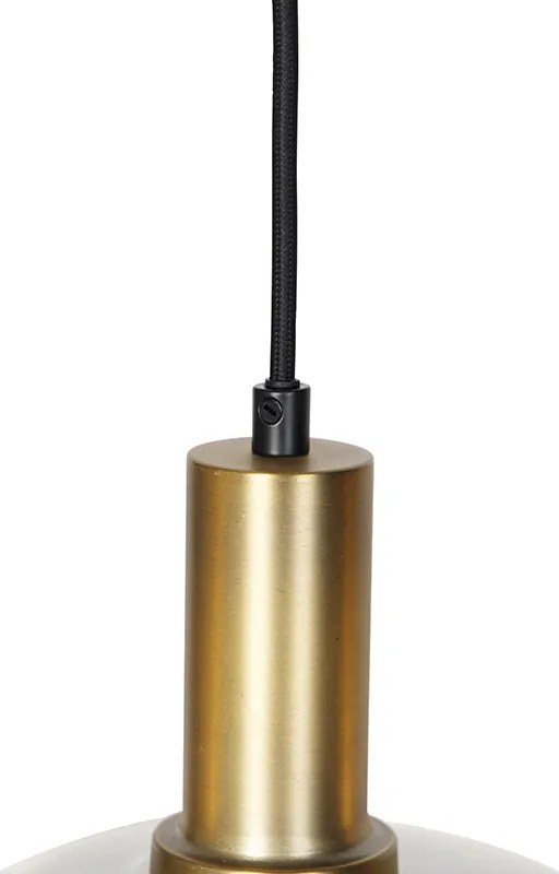 Candeeiro de suspensão inteligente preto com vidro fumê 4 luzes incl. Wifi A60 - Zuzanna