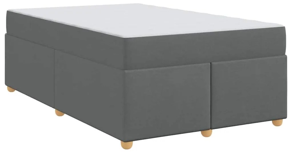 Estrutura de cama com colchão Cinzento escuro 120 x 200 cm