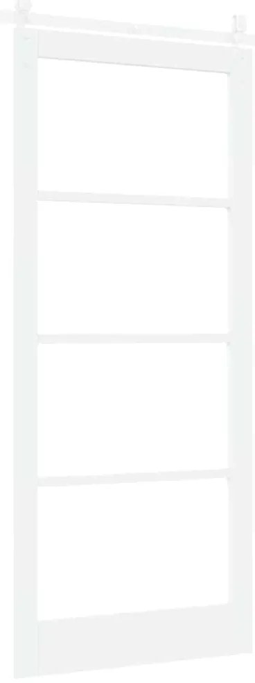 Conjunto de Porta Deslizante vidaXL com Ferragens Brancas 93x211 cm Ma