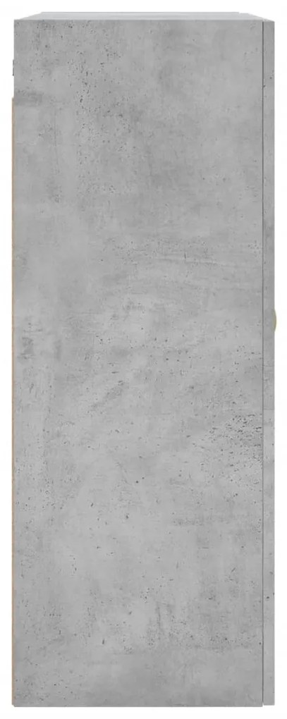 Armários de parede 2 pcs 69,5x34x90 cm cinzento cimento