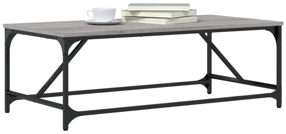 Mesa de centro 100x50x35 cm derivados de madeira cinza sonoma