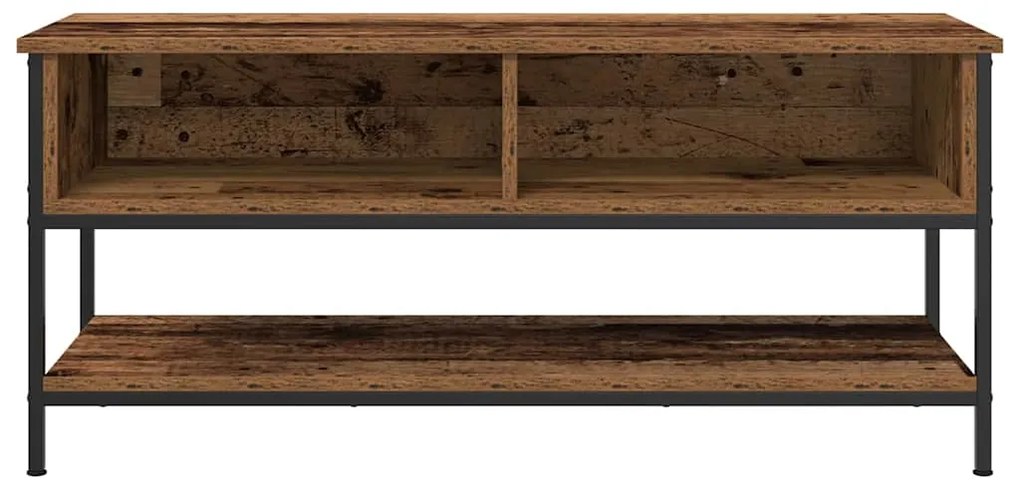 Gabinete de TV vidaXL Madeira Antiga 100x35x45 cm Madeira Engenharia e