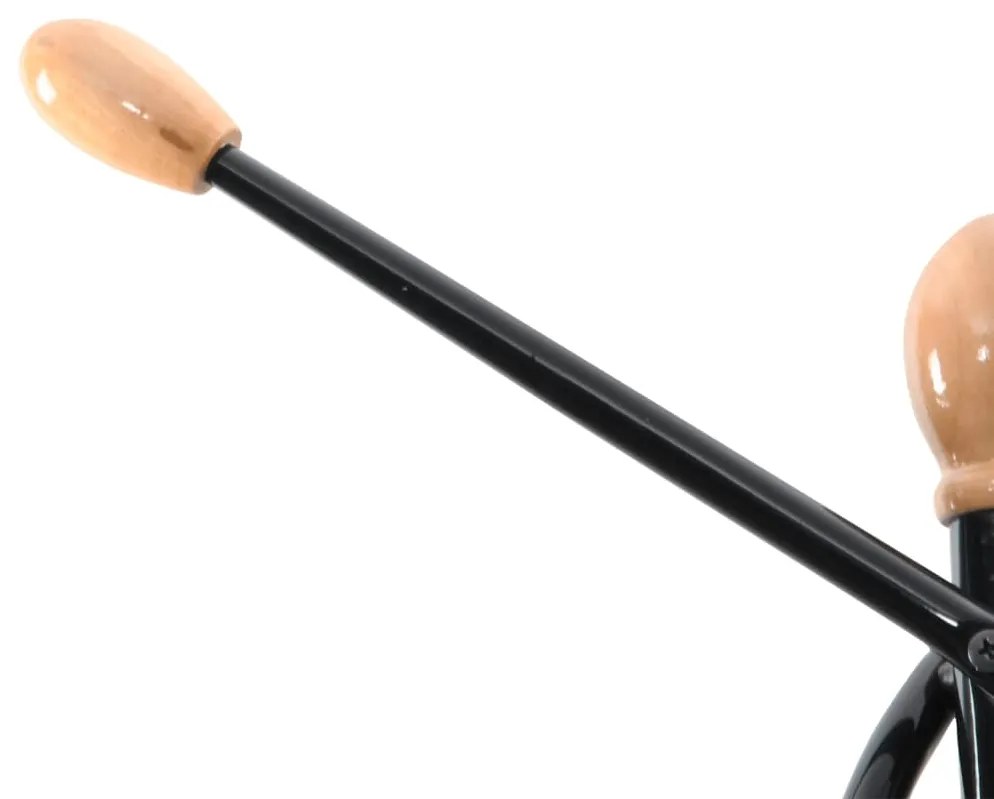 Bengaleiro 176 cm ferro revestido a pó preto