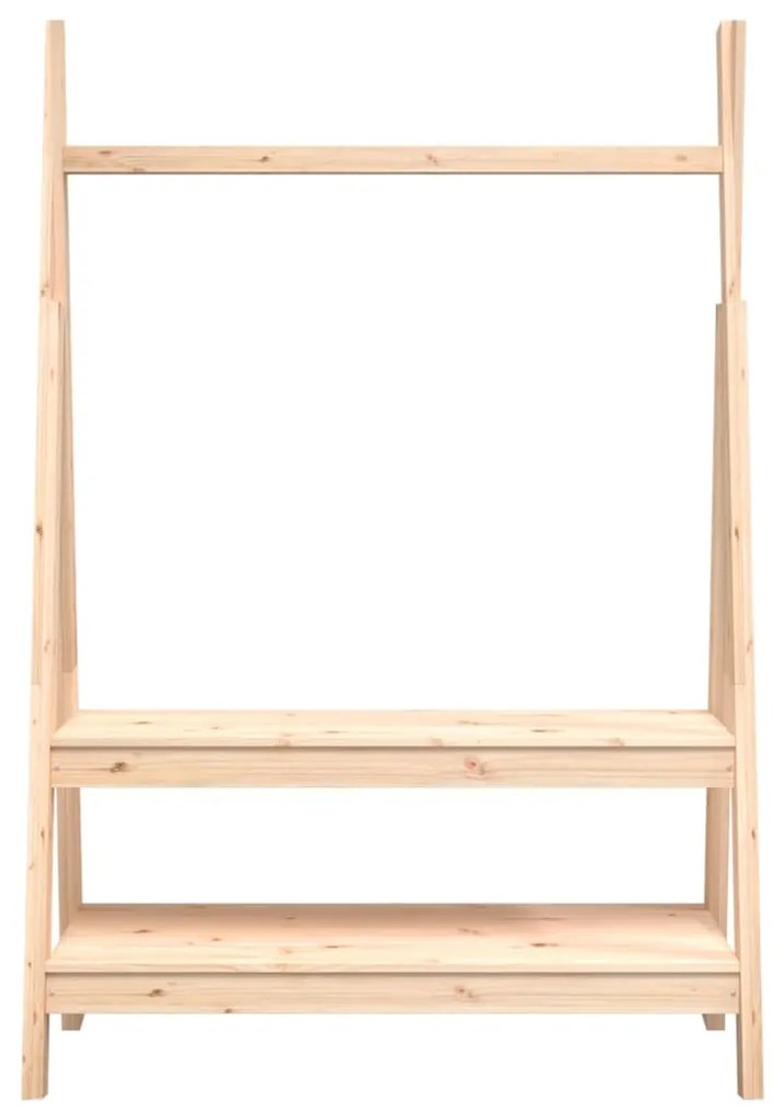 Suporte para roupas 100x45,5x150 cm madeira de pinho maciça