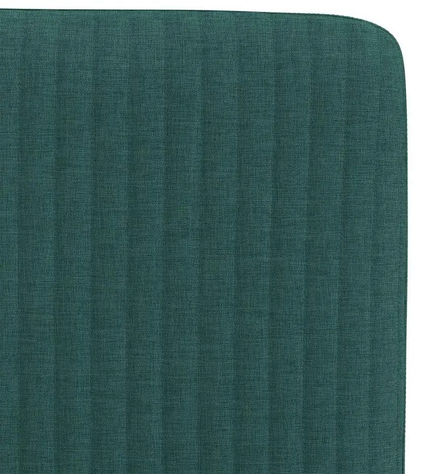 Cadeiras de jantar 2 pcs tecido verde-escuro