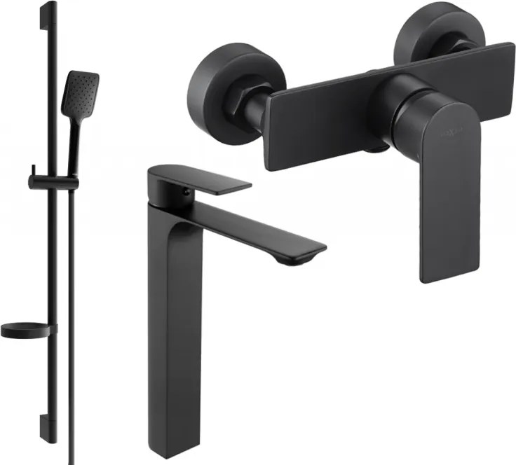 Mexen Alexa DS62 conjunto de duche, preto - 71214DS62-70