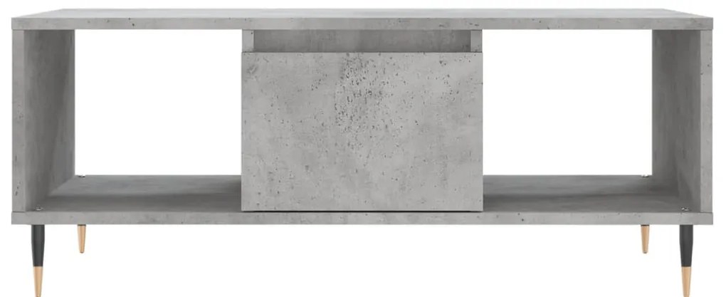 Mesa de centro 90x50x36,5 cm derivados madeira cinzento cimento