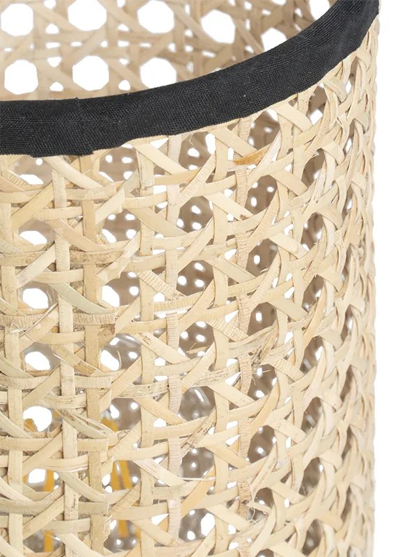 Candeeiro de mesa rústico em vime - Kata