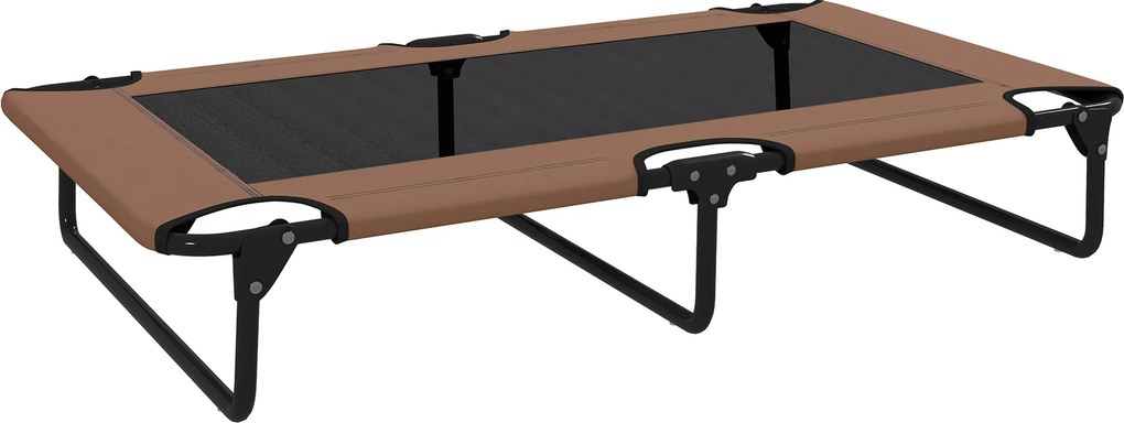 PawHut Cama elevada portátil para cães, cama elevada para animais com malha respirável, para cães grandes, Café | Aosom Portugal
