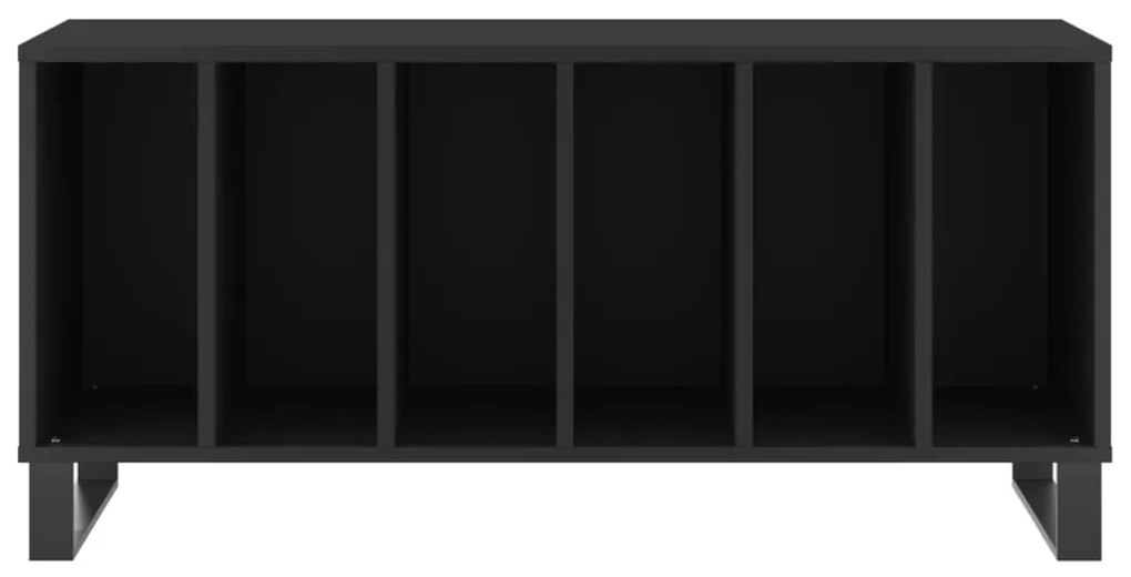 Armário para discos 100x38x48 cm derivados de madeira preto