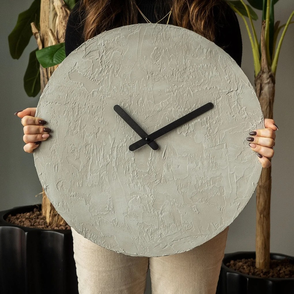 Relógio de Parede Decorativo Aps112 – Cinzento – 48 x 48 cm