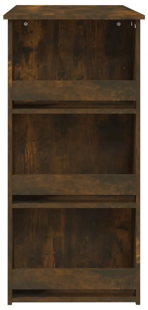 Mesa de bar c/ prateleiras derivados de madeira carvalho fumado