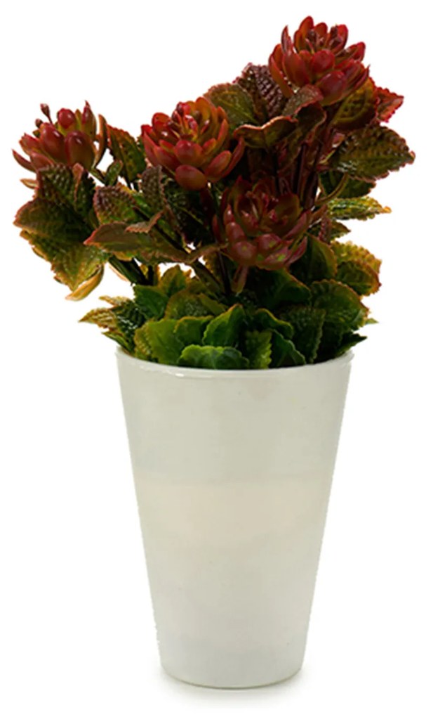 Vaso Planta Artificial Branco 10X20cm