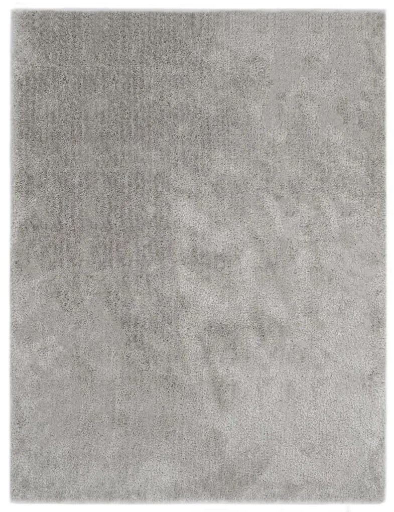 vidaXL Tapete de divisão shaggy 120x160 cm cinzento