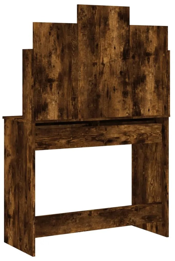 Toucador com espelho 96x39x142 cm cor carvalho fumado