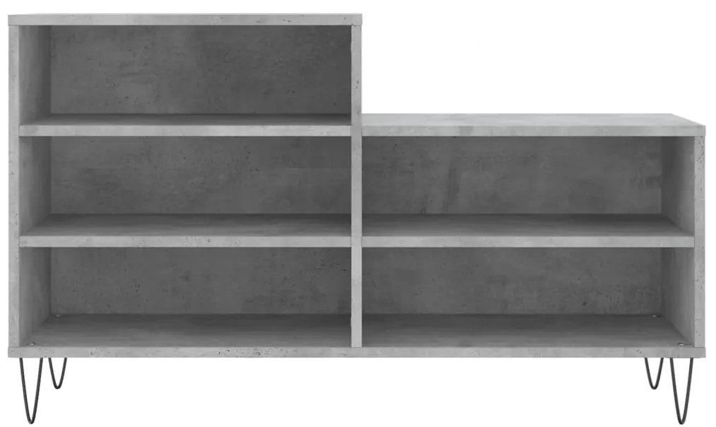 Sapateira 102x36x60 cm derivados de madeira cinzento cimento