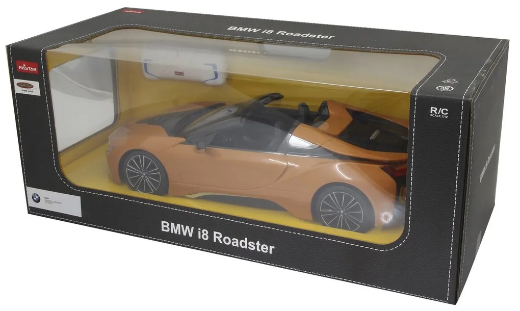 BMW I8 Roadster Telecomandado 1:12 Laranja 2,4GHz