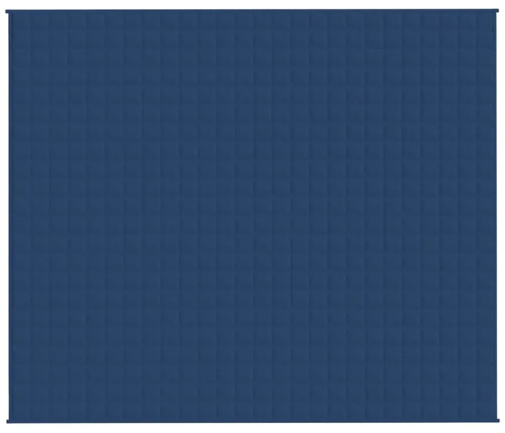 Manta pesada 15 kg 220x260 cm tecido azul