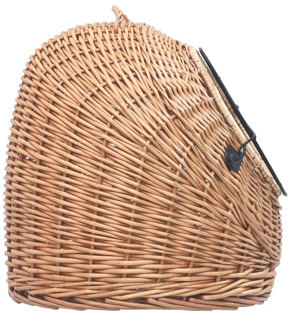 Transportadora p/ gatos 45x35x35 cm salgueiro natural