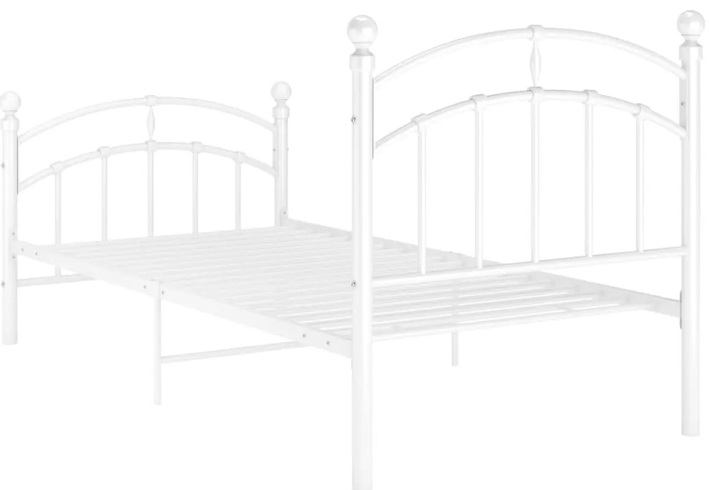 Estrutura de cama 100x200 cm metal branco
