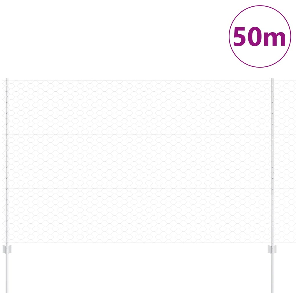 Postes de Cerca vidaXL 22 pcs U-Channel 150 cm de Aço Galvanizado