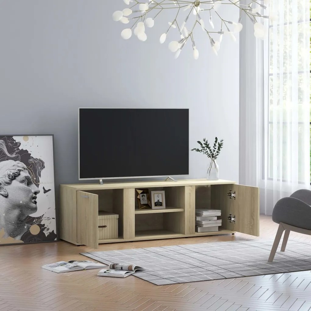 Móvel de TV Lokise de 120 cm - Carvalho - Design Nórdico
