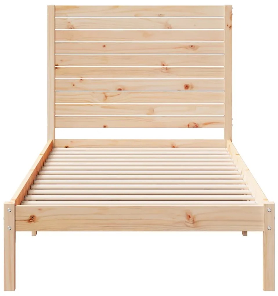 Cama extra longa sem colchão 100x220 cm madeira maciça