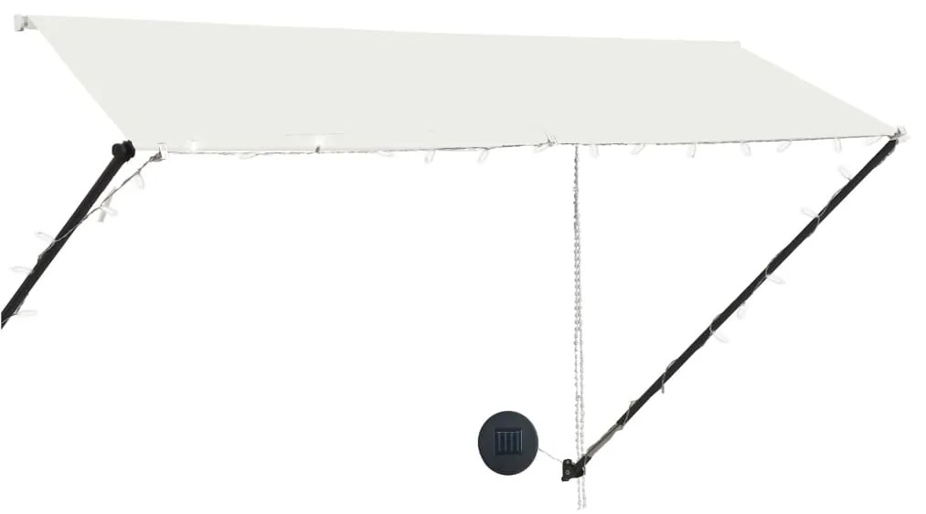 Toldo retrátil com LED 300x150 cm creme