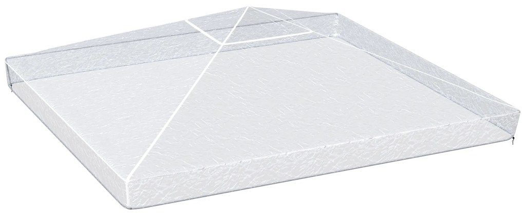 Outsunny Cobertura Protetora para Pérgolas 3x3 m Cobertura Impermeável para Pérgola Capa Protetora de Pérgolas Transparente | Aosom Portugal