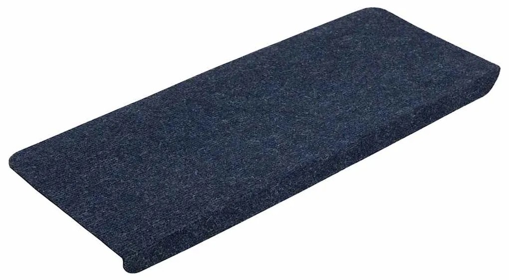 Tapetes de escada adesivos 30 pcs 65x24,5x3,5 cm azul
