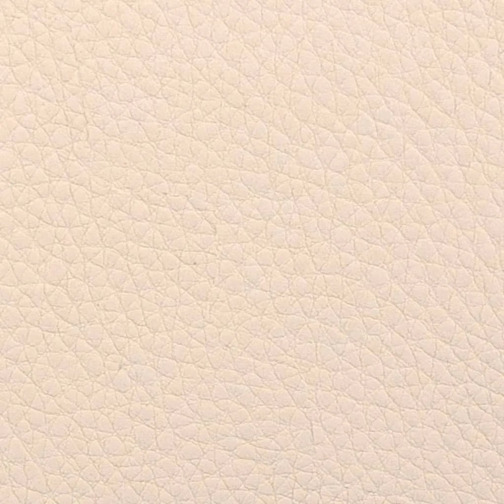 Cadeiras de jantar 2 pcs couro artificial cor creme