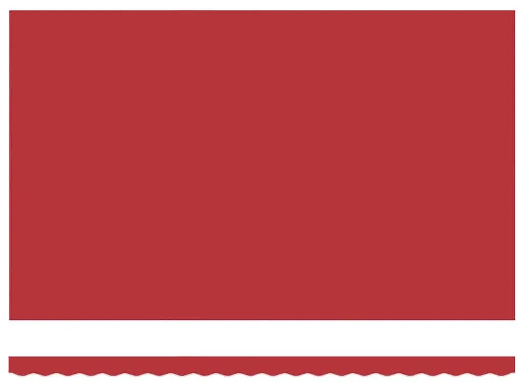 Toldo Vermelho Vermelho 500 × 300 cm Vermelho