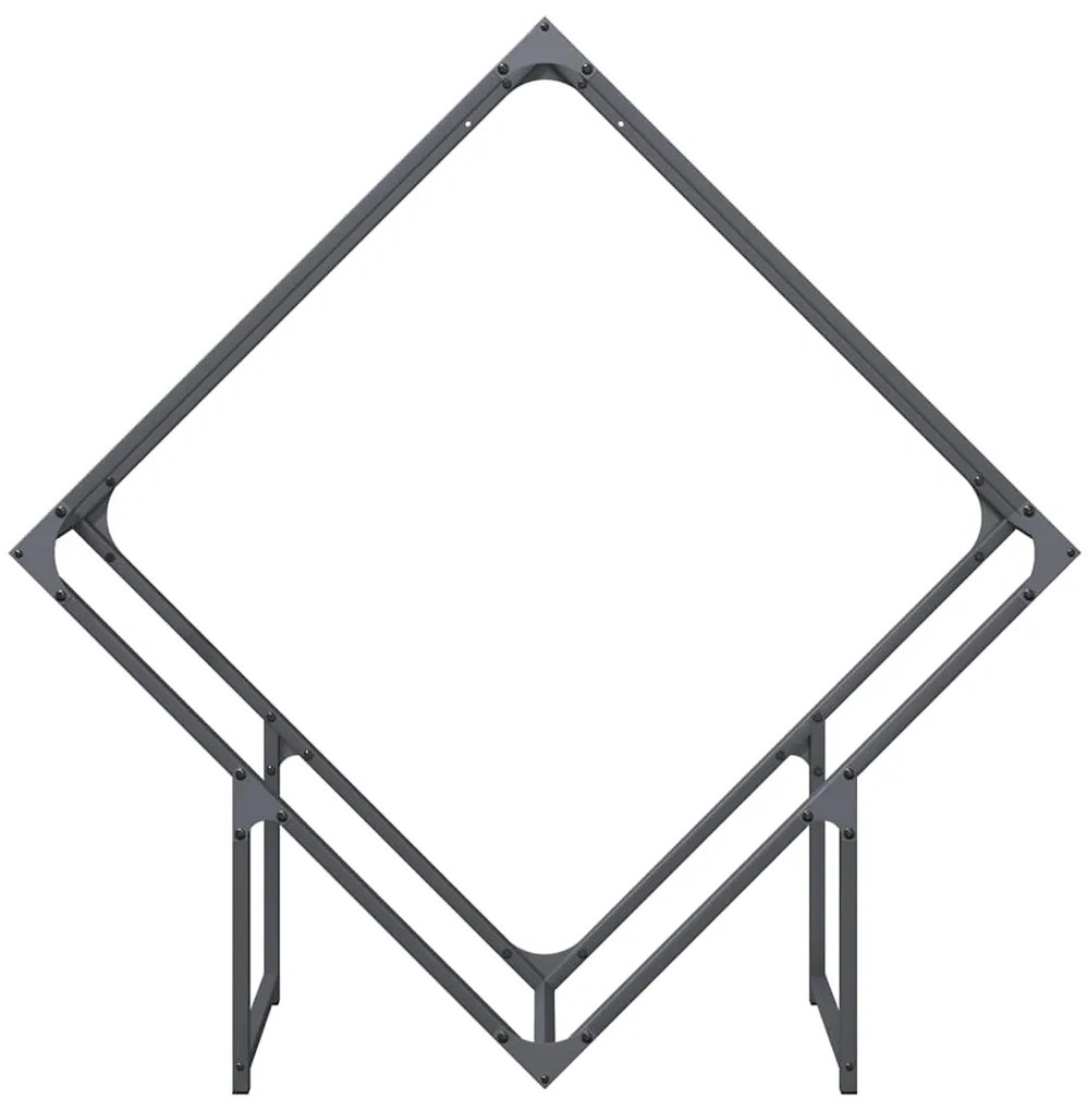Suporte para lenha 100x25x100 cm aço laminado a frio antracite