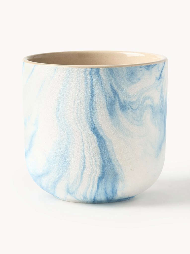 Planter Kiko in Marble Effect, H 17 cm