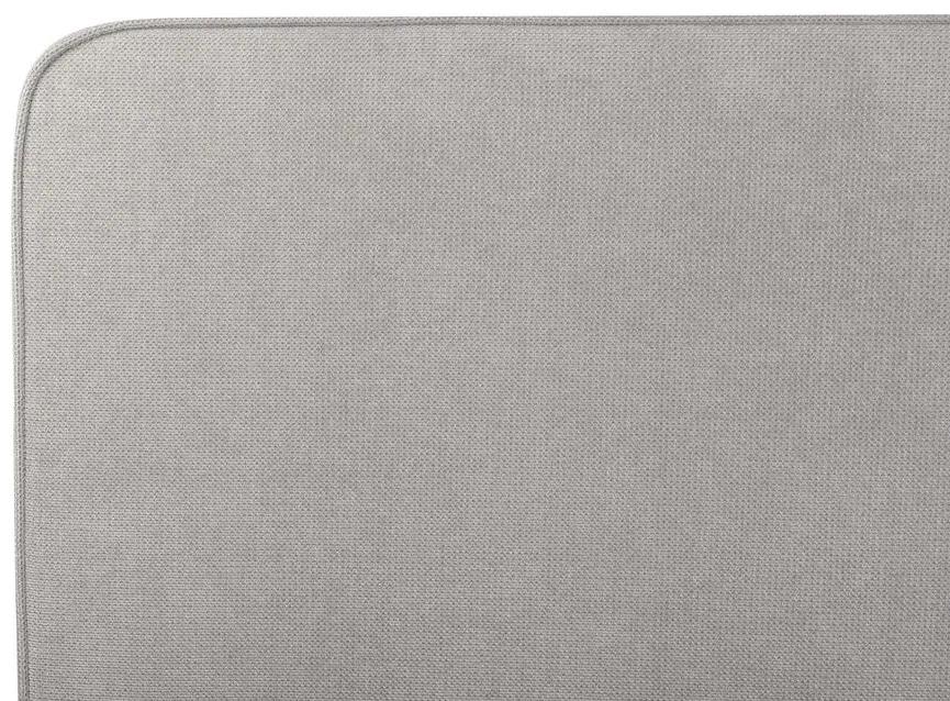 Cama de casal em tecido cinzento claro 180 x 200 cm VALOGNES Beliani