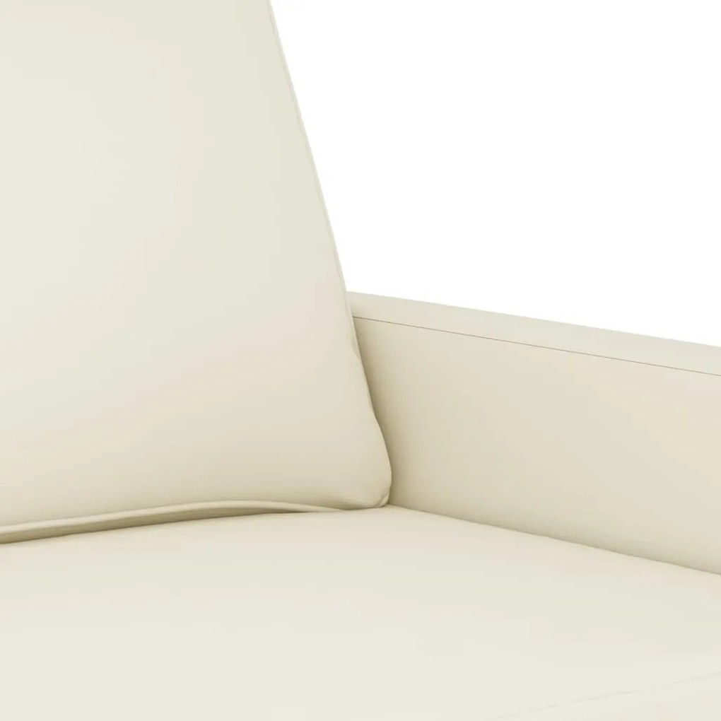 4 pcs conjunto de sofás com almofadas veludo cor creme