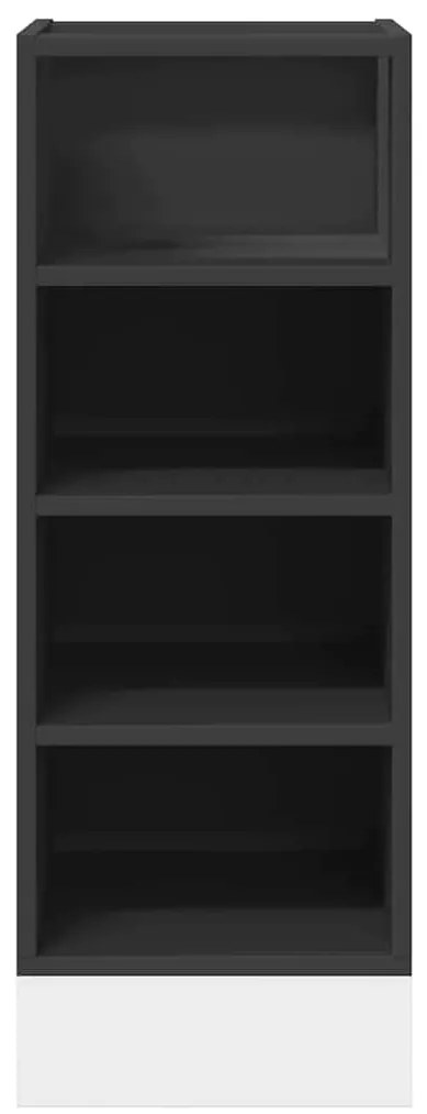 Armário inferior “Riga” 30x44,5x81,5 cm contraplacado preto
